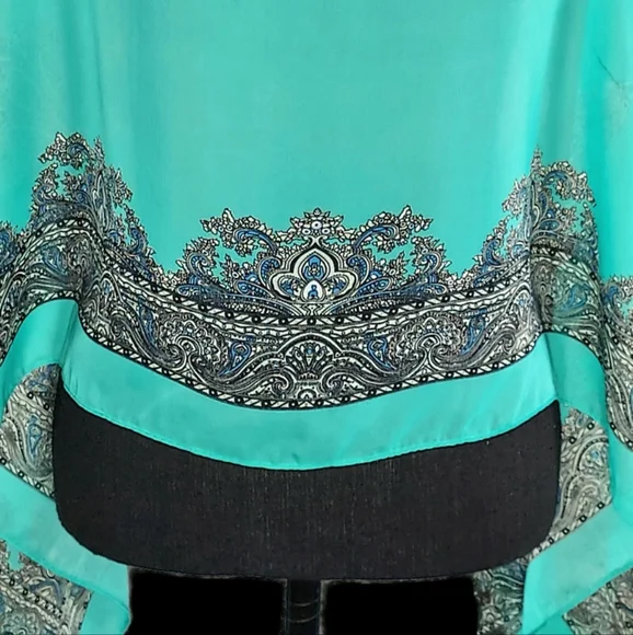 Jack & Missy One Size Sheer Carefree Convertible Poncho Versatile Cover-up NWT - Picture 4 of 7